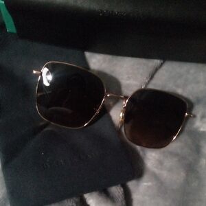 DEREK LAM  Women's Sunglasses with Gold Frame and Dark Lenses NIB